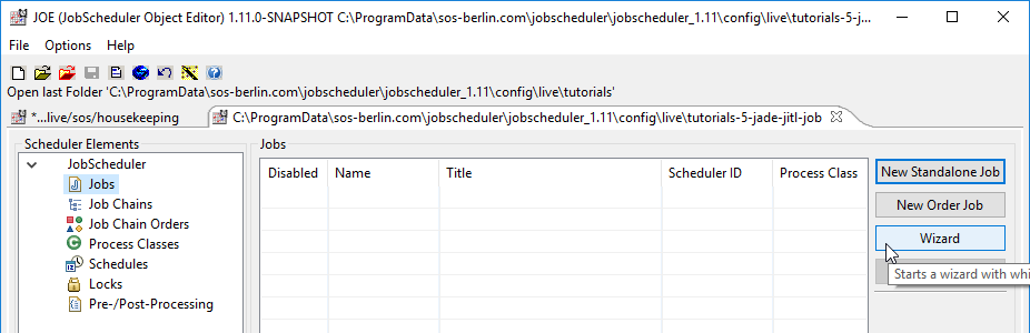 sos job scheduler tutorial Jobscheduler tutorial 5 the yade jitl job configuring and.